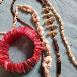 Bohemian shell jewelry lot of 3.